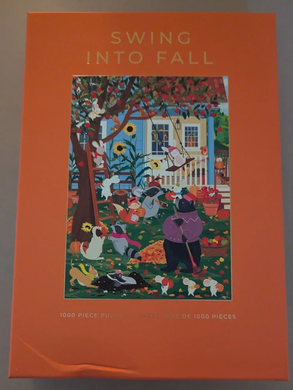 NEW - 1000 PIECE HOBBRY PUZZLE - SWING INTO FALL -- SEE DESC